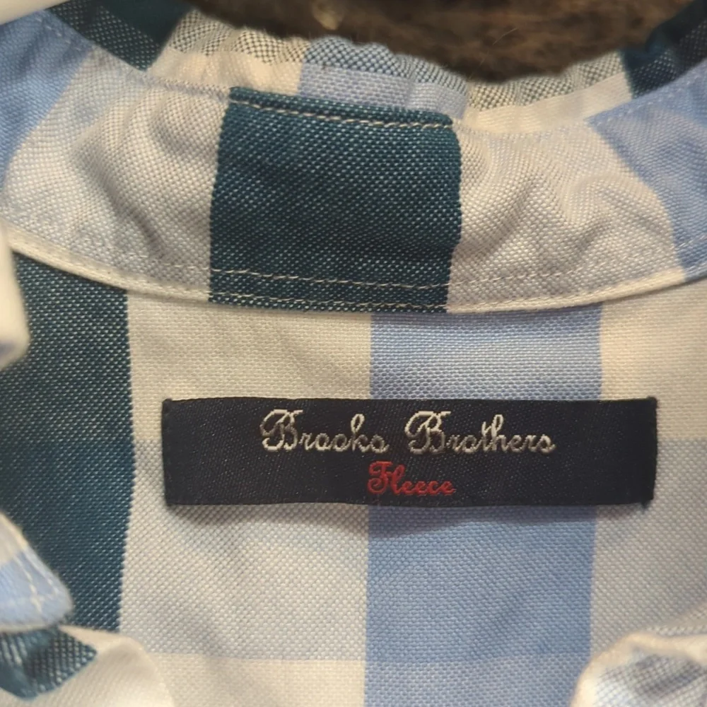 Brooks Brothers Blue and White Checkered Shirt - Picture 4 of 7